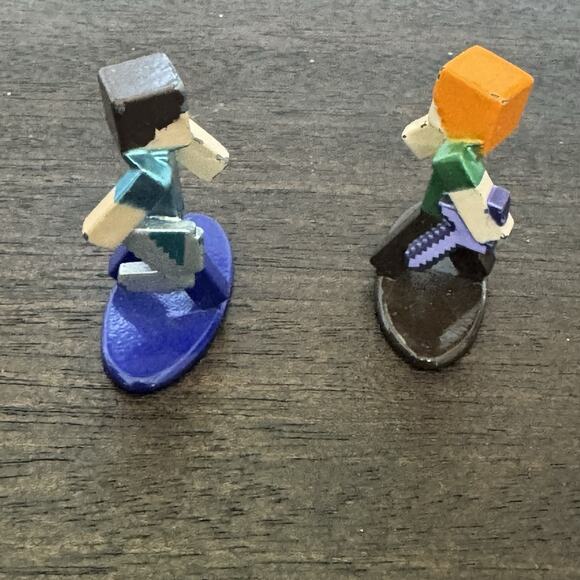 Minecraft Jada Nano Metal Miniature Figures Lot of 7 Die Cast 1.65” Collectible - Picture 5 of 15